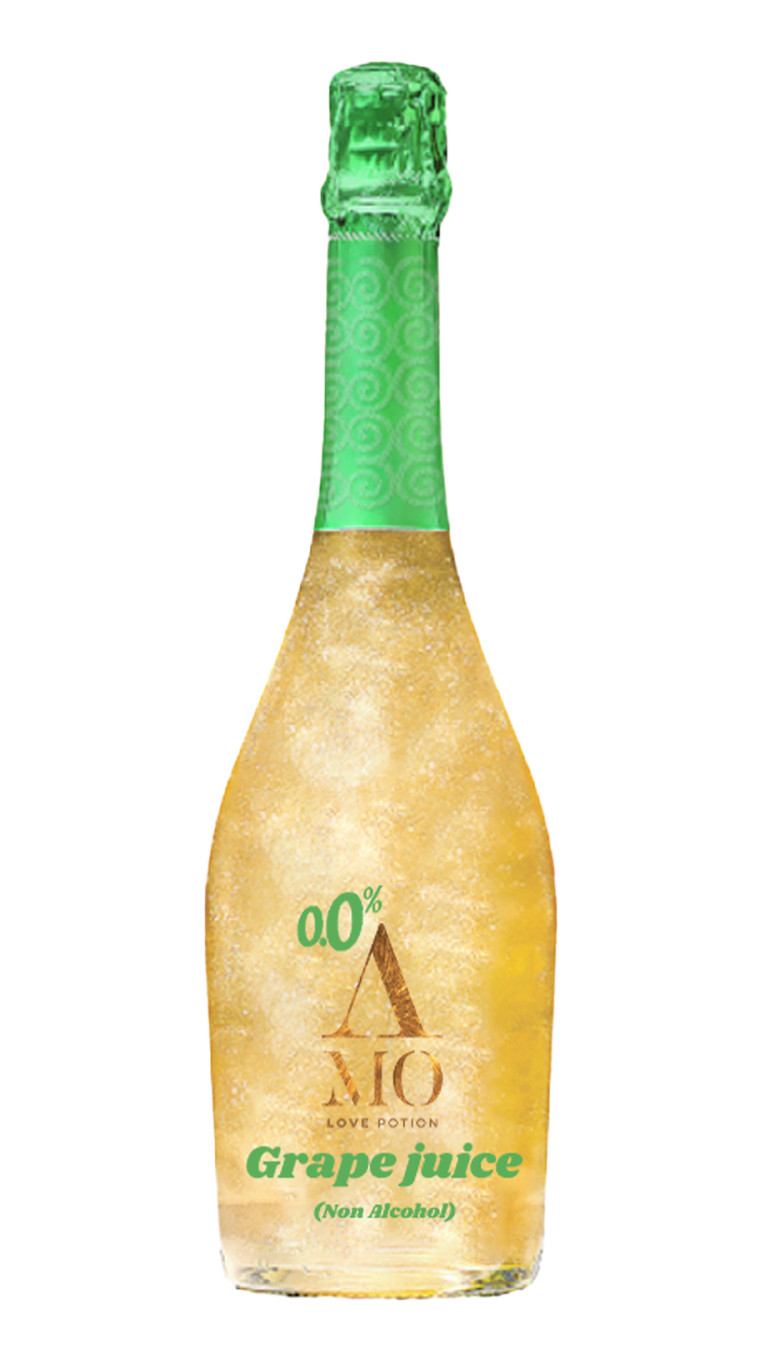 AMO bright orange flavor bottle